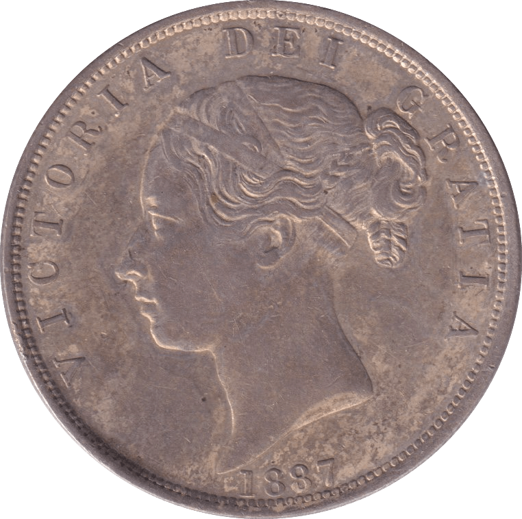 1887 HALFCROWN ( AUNC ) - HALFCROWN - Cambridgeshire Coins