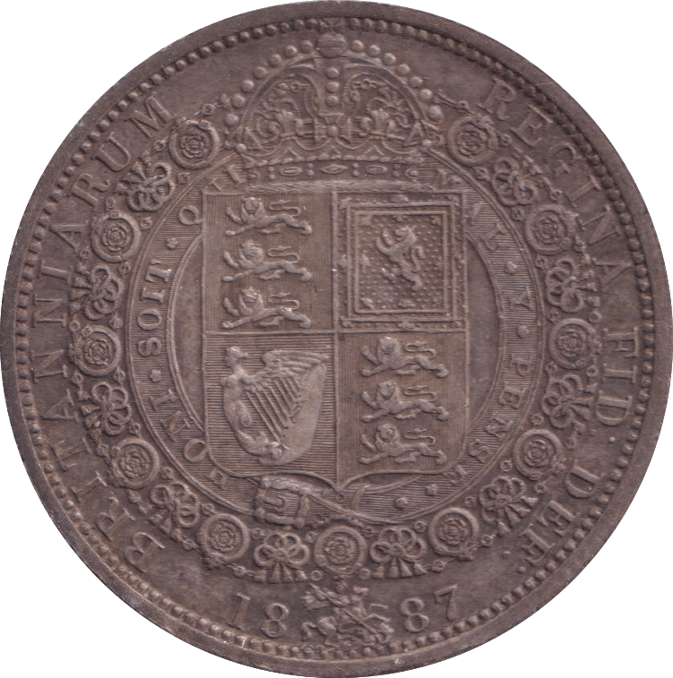 1887 HALFCROWN ( AUNC ) - Halfcrown - Cambridgeshire Coins