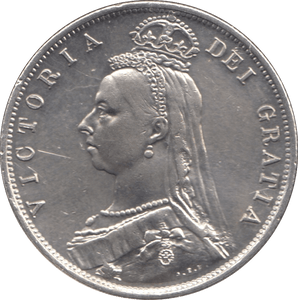 1887 HALFCROWN ( AUNC ) - Halfcrown - Cambridgeshire Coins