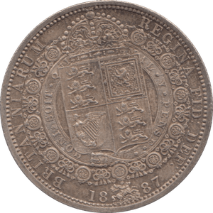 1887 HALFCROWN ( AUNC ) - HALFCROWN - Cambridgeshire Coins