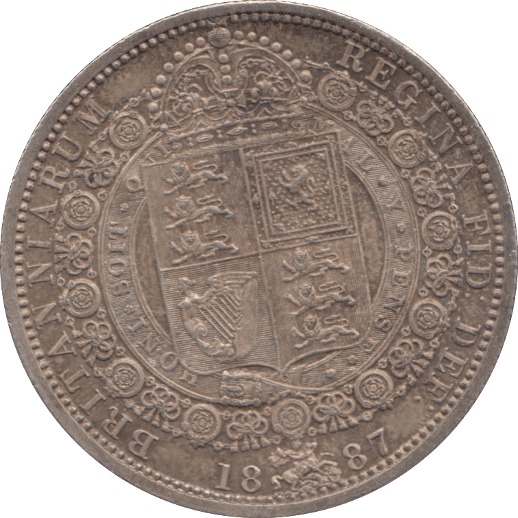 1887 HALFCROWN ( AUNC ) - HALFCROWN - Cambridgeshire Coins