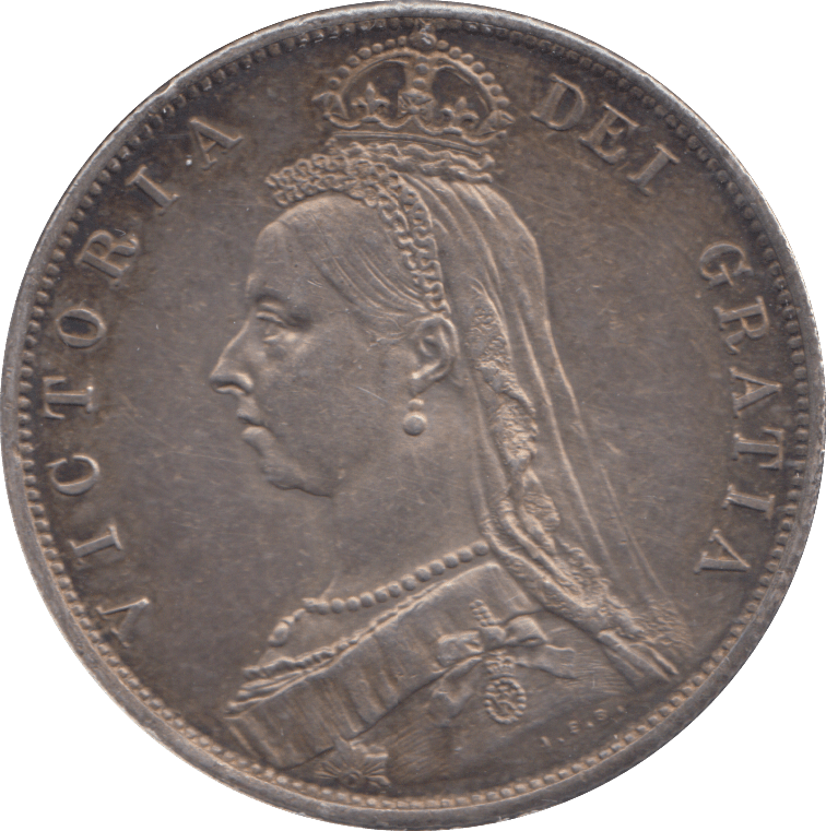1887 HALFCROWN ( AUNC ) - HALFCROWN - Cambridgeshire Coins