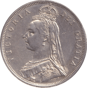 1887 HALFCROWN ( AUNC ) - WORLD COINS - Cambridgeshire Coins