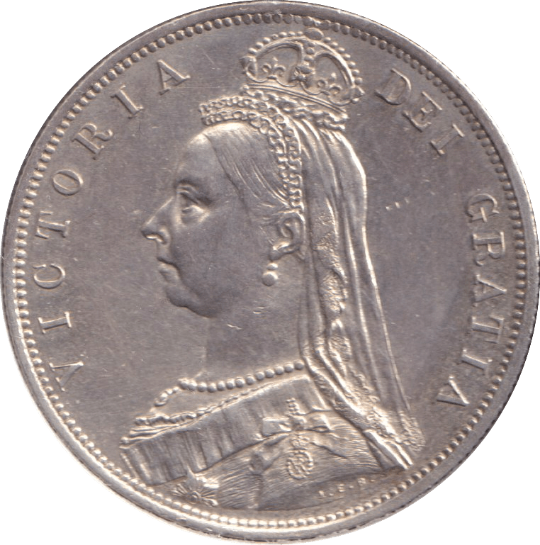 1887 HALFCROWN ( AUNC ) - WORLD COINS - Cambridgeshire Coins