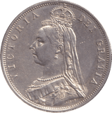 1887 HALFCROWN ( AUNC ) - WORLD COINS - Cambridgeshire Coins