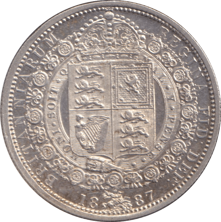 1887 HALFCROWN ( AUNC ) - WORLD COINS - Cambridgeshire Coins