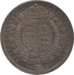 1887 HALFCROWN ( BU ) - Halfcrown - Cambridgeshire Coins