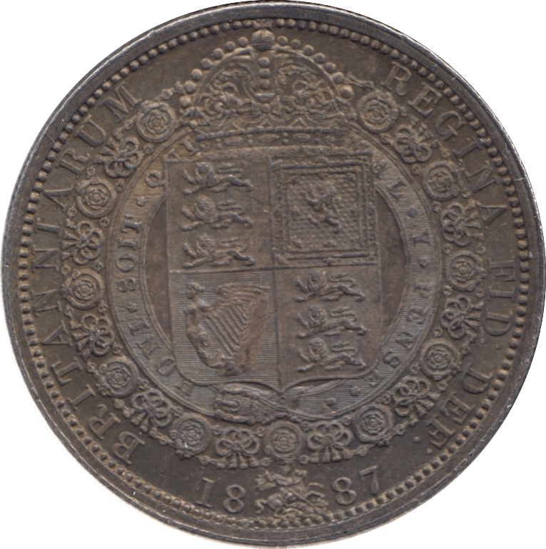 1887 HALFCROWN ( BU ) - Halfcrown - Cambridgeshire Coins
