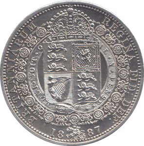 1887 HALFCROWN ( BU ) - HALFCROWN - Cambridgeshire Coins