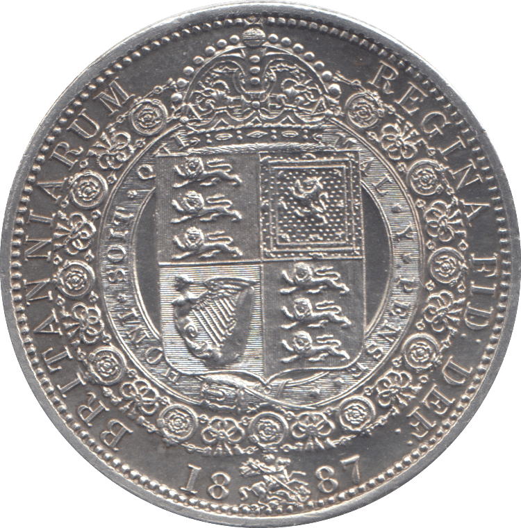 1887 HALFCROWN ( BU ) - HALFCROWN - Cambridgeshire Coins