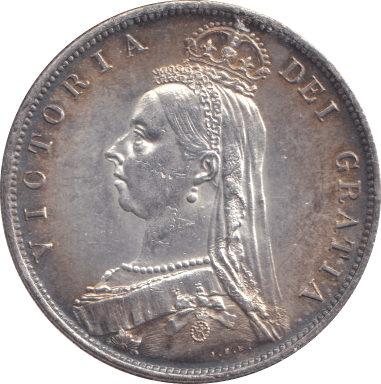 1887 HALFCROWN ( EF ) 2 - HALFCROWN - Cambridgeshire Coins