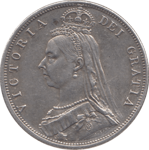 1887 HALFCROWN ( EF ) 2 - Halfcrown - Cambridgeshire Coins