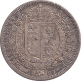 1887 HALFCROWN ( EF ) 3 - HALFCROWN - Cambridgeshire Coins