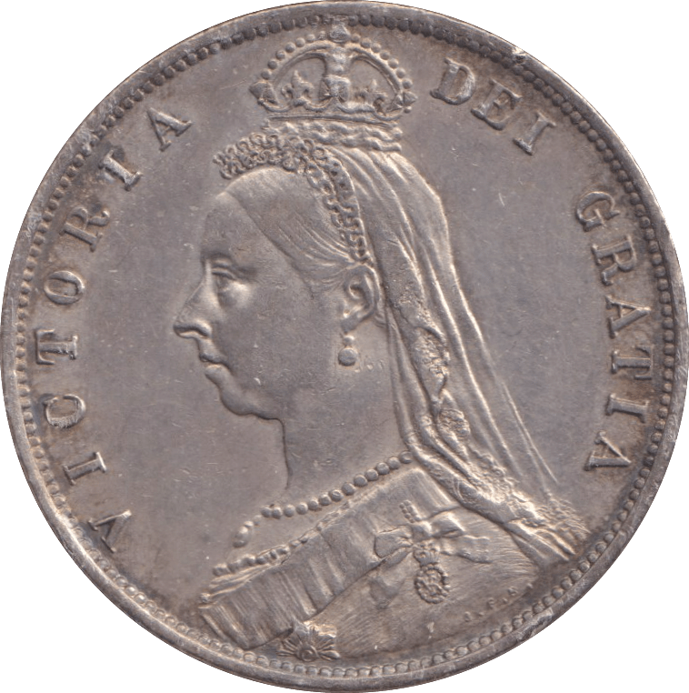 1887 HALFCROWN ( EF ) 3 - HALFCROWN - Cambridgeshire Coins