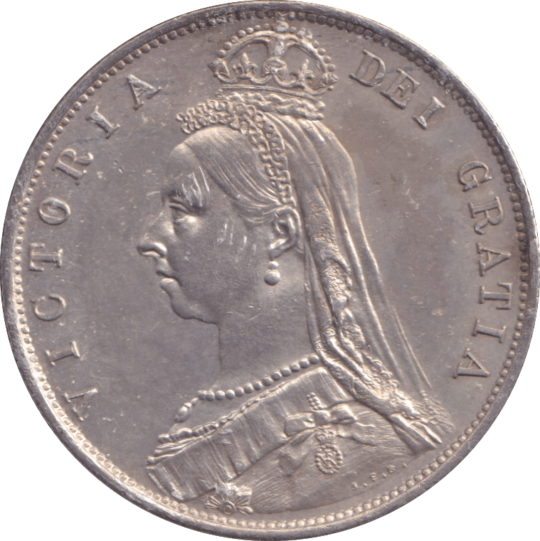 1887 HALFCROWN ( EF ) 4 - HALFCROWN - Cambridgeshire Coins