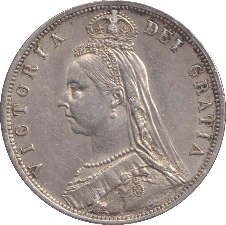 1887 HALFCROWN ( EF ) 6 - HALFCROWN - Cambridgeshire Coins
