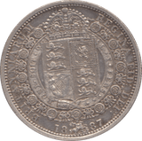 1887 HALFCROWN ( EF ) - HALFCROWN - Cambridgeshire Coins