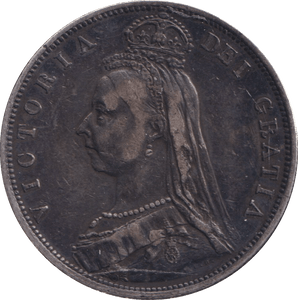 1887 HALFCROWN ( EF ) - HALFCROWN - Cambridgeshire Coins
