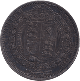 1887 HALFCROWN ( EF ) - HALFCROWN - Cambridgeshire Coins