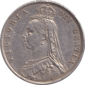 1887 HALFCROWN ( EF ) - HALFCROWN - Cambridgeshire Coins