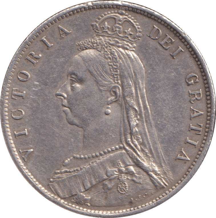 1887 HALFCROWN ( EF ) - HALFCROWN - Cambridgeshire Coins