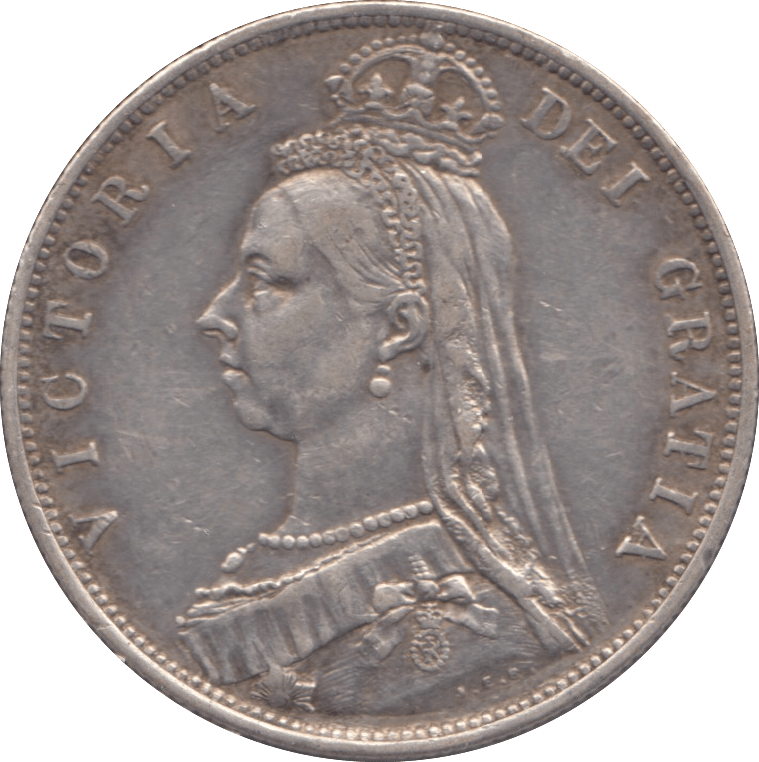 1887 HALFCROWN ( EF ) - HALFCROWN - Cambridgeshire Coins