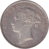 1887 HALFCROWN ( EF ) - HALFCROWN - Cambridgeshire Coins