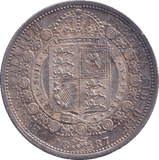 1887 HALFCROWN ( EF ) - HALFCROWN - Cambridgeshire Coins