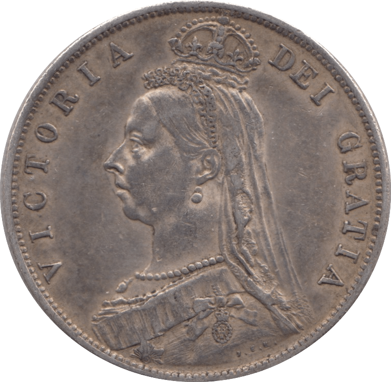 1887 HALFCROWN ( EF ) - HALFCROWN - Cambridgeshire Coins