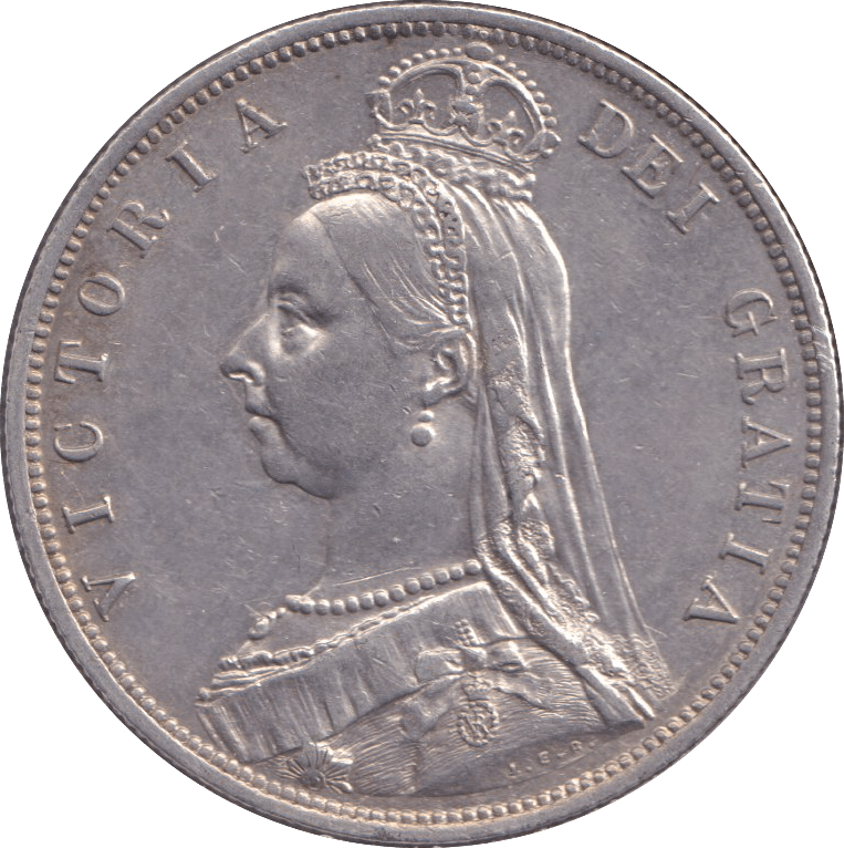 1887 HALFCROWN ( EF ) - HALFCROWN - Cambridgeshire Coins