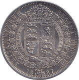 1887 HALFCROWN ( EF ) - HALFCROWN - Cambridgeshire Coins