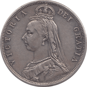 1887 HALFCROWN ( EF ) - Halfcrown - Cambridgeshire Coins