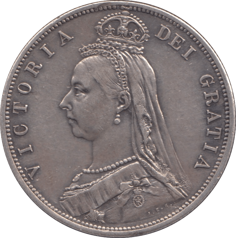 1887 HALFCROWN ( EF ) - Halfcrown - Cambridgeshire Coins