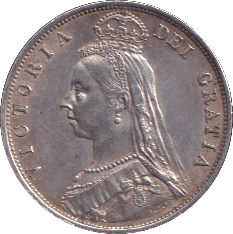 1887 HALFCROWN ( EF ) - HALFCROWN - Cambridgeshire Coins