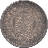 1887 HALFCROWN ( EF ) - HALFCROWN - Cambridgeshire Coins