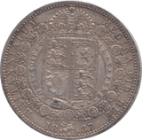 1887 HALFCROWN ( EF ) - HALFCROWN - Cambridgeshire Coins