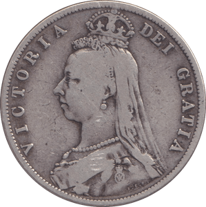 1887 HALFCROWN ( FINE ) 5 - HALFCROWN - Cambridgeshire Coins