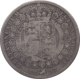 1887 HALFCROWN ( FINE ) - Halfcrown - Cambridgeshire Coins