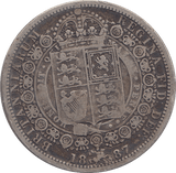 1887 HALFCROWN ( FINE ) - HALFCROWN - Cambridgeshire Coins