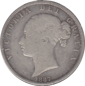 1887 HALFCROWN ( GF ) - HALFCROWN - Cambridgeshire Coins