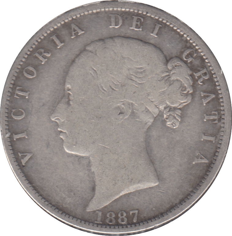 1887 HALFCROWN ( GF ) - HALFCROWN - Cambridgeshire Coins