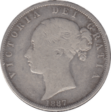 1887 HALFCROWN ( GF ) - HALFCROWN - Cambridgeshire Coins