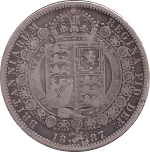 1887 HALFCROWN ( GF ) - HALFCROWN - Cambridgeshire Coins