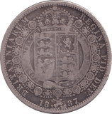 1887 HALFCROWN ( GF ) - HALFCROWN - Cambridgeshire Coins