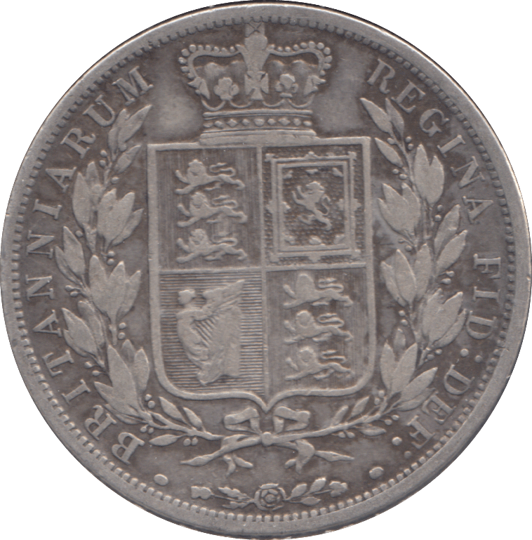 1887 HALFCROWN ( GF ) - HALFCROWN - Cambridgeshire Coins