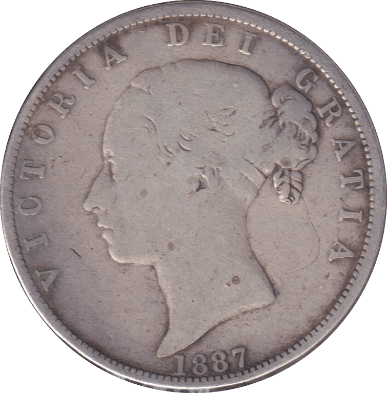 1887 HALFCROWN ( GF ) - HALFCROWN - Cambridgeshire Coins