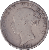 1887 HALFCROWN ( GF ) - HALFCROWN - Cambridgeshire Coins
