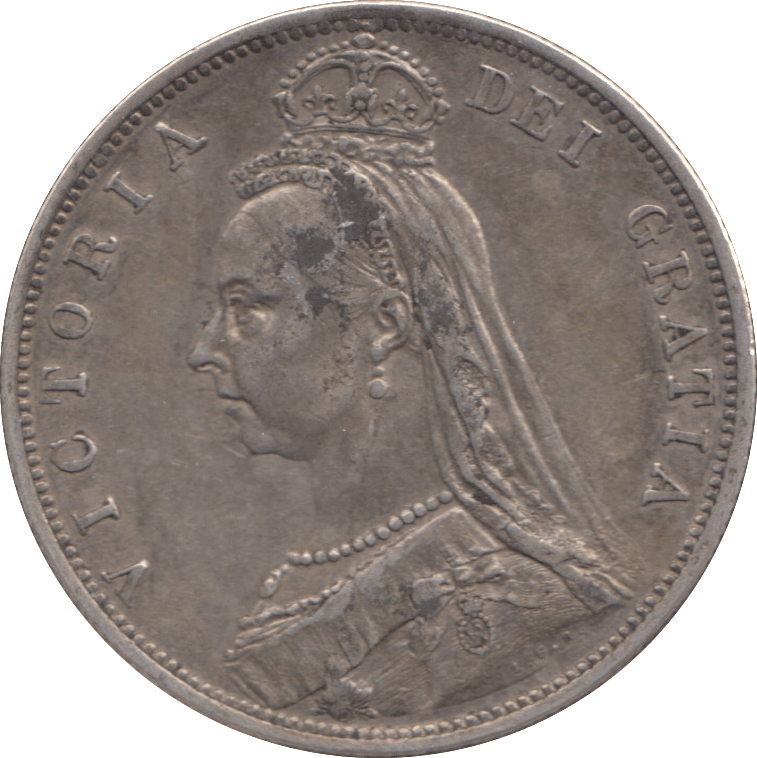 1887 HALFCROWN ( GVF ) - Halfcrown - Cambridgeshire Coins