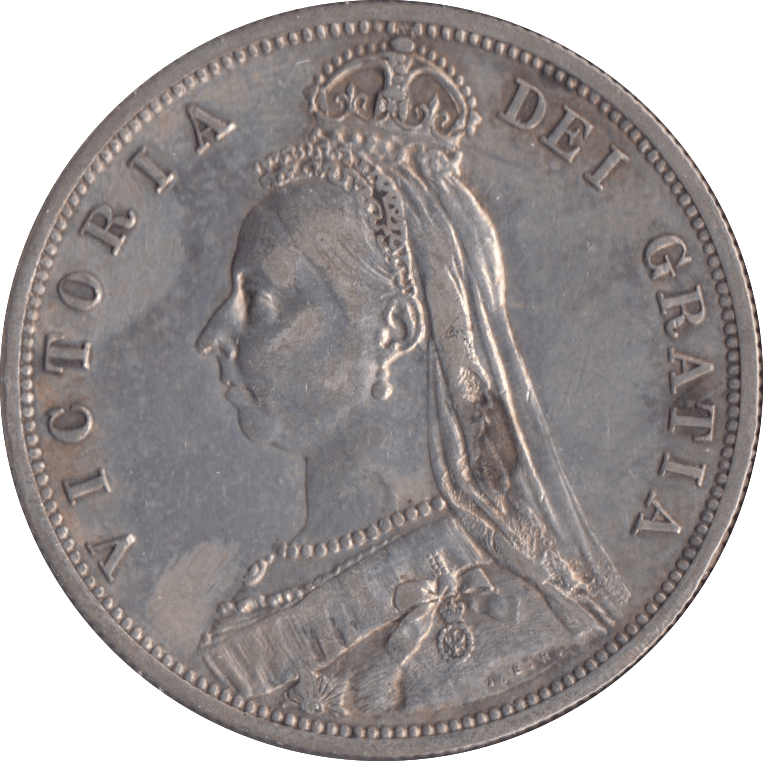1887 HALFCROWN ( GVF ) - Halfcrown - Cambridgeshire Coins