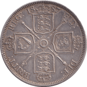 1887 HALFCROWN ( GVF ) - HALFCROWN - Cambridgeshire Coins